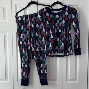 Hanna Andersson Multicolor Tree Print Pajama Set